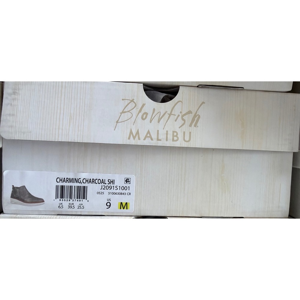 Blowfish Malibu Charming Women Charcoal Grey Wedge Sneaker Bootie Size 9 M - Picture 3 of 9